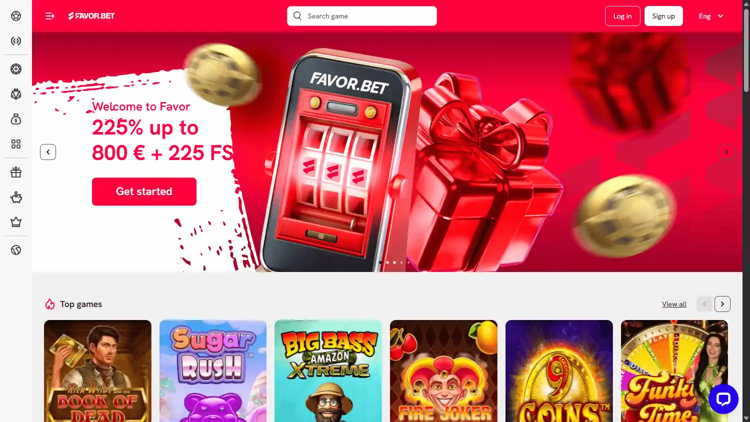 Favor.bet Casino screenshot 1