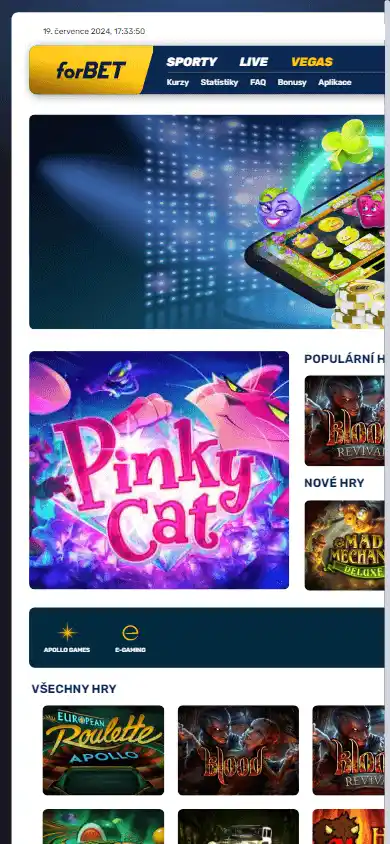 fBET Casino CZ screenshot 3