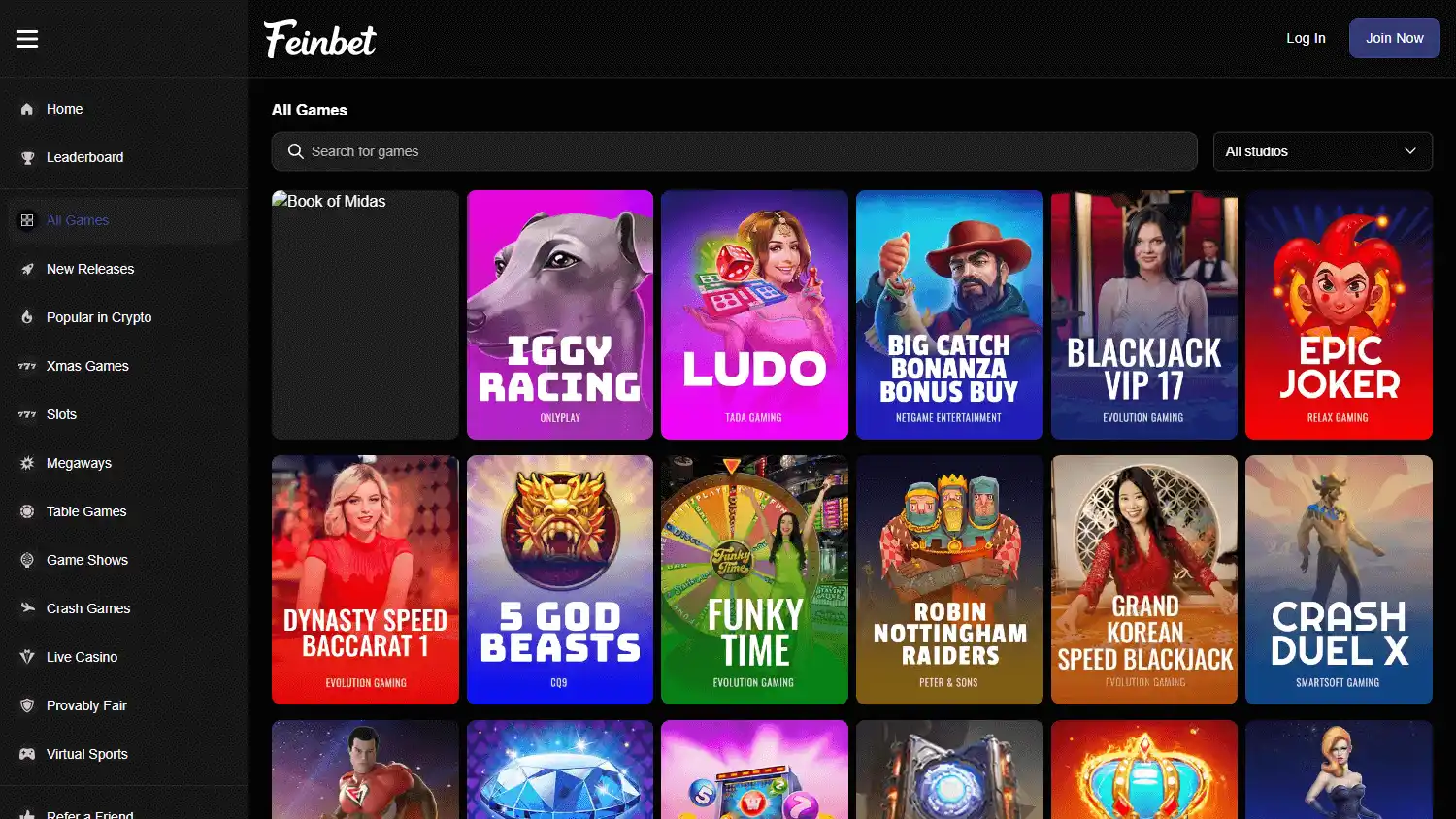 Feinbet Casino screenshot 2
