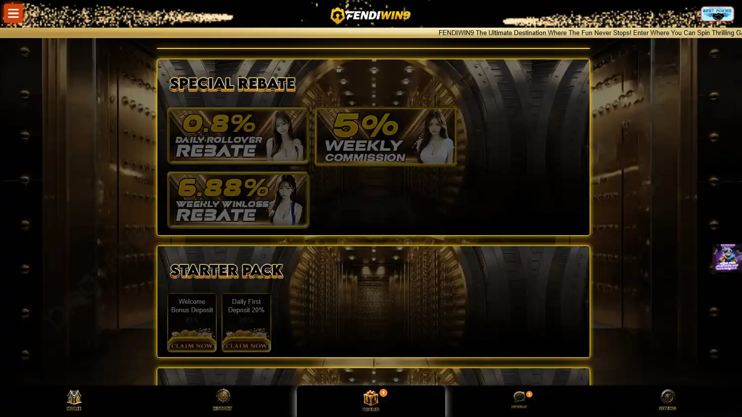 FendiWin9 Casino screenshot 2