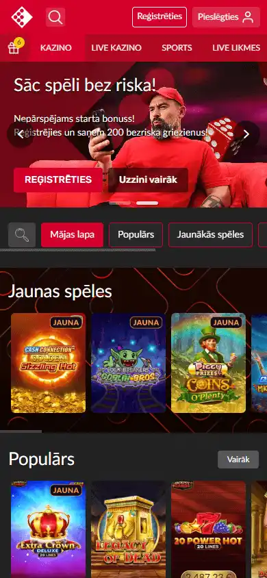 Fenikss Casino screenshot 4