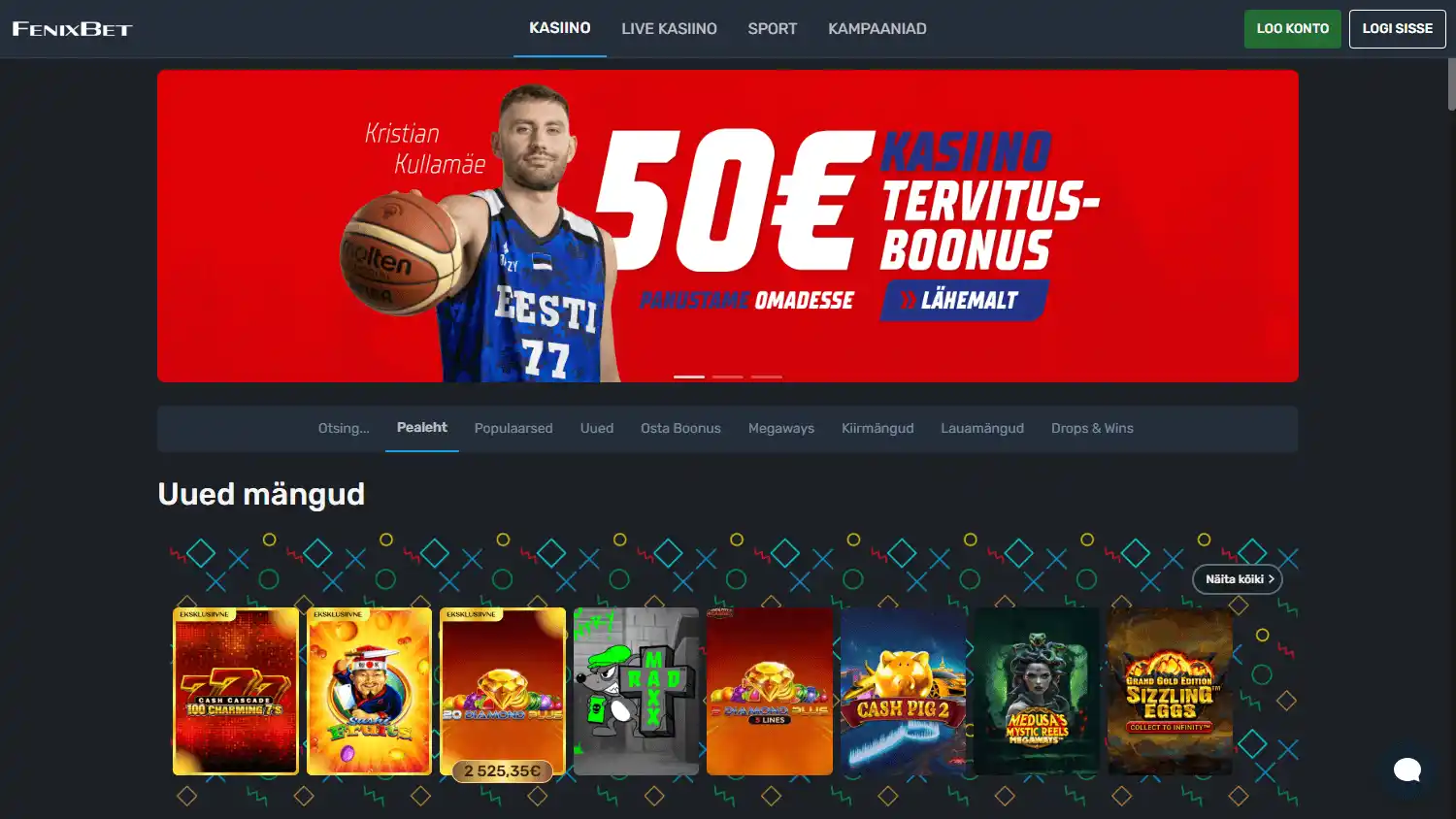 Fenixbet Casino EE screenshot 1