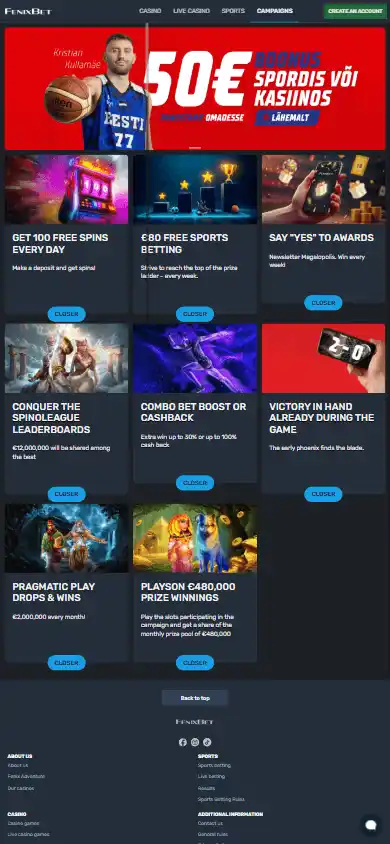 Fenixbet Casino EE screenshot 4