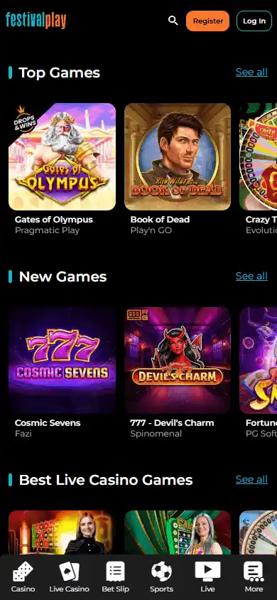 FestivalPlay Casino screenshot 4