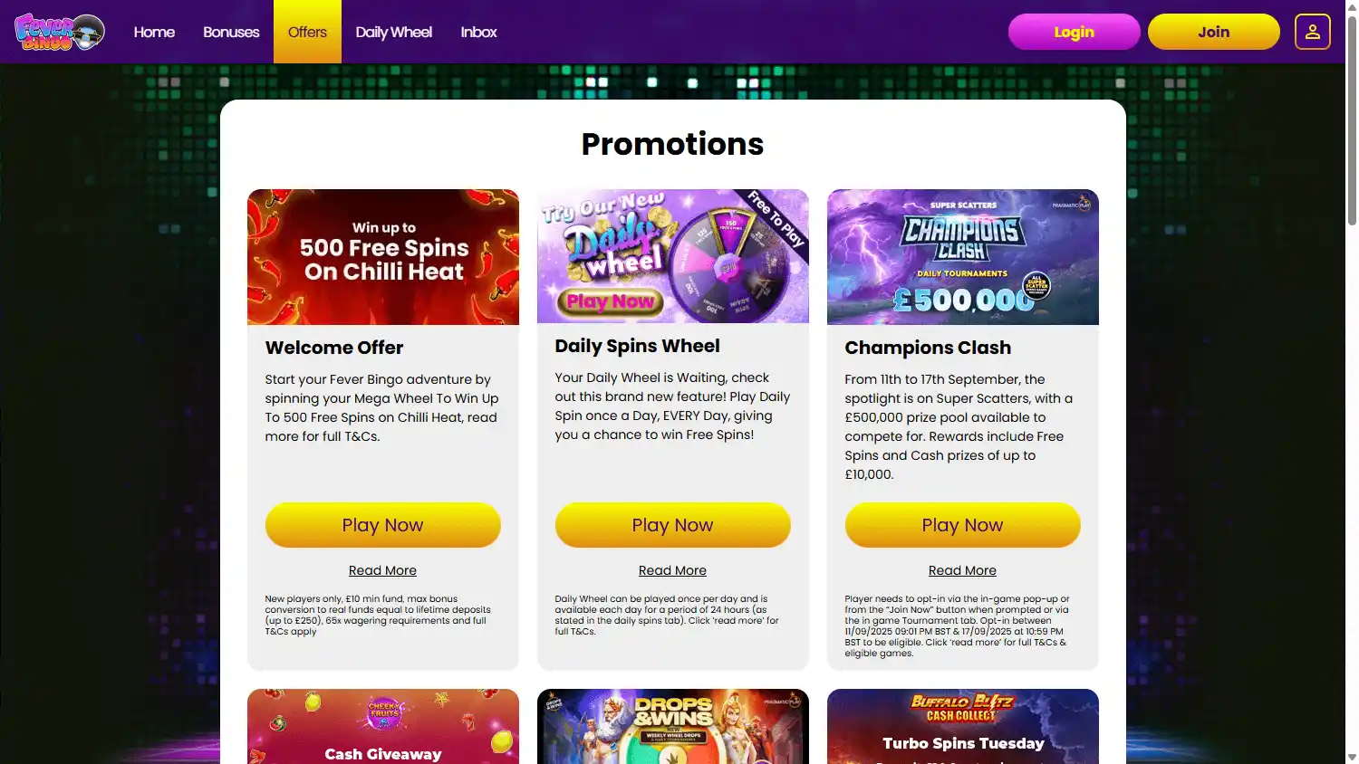 Fever Bingo Casino screenshot 4