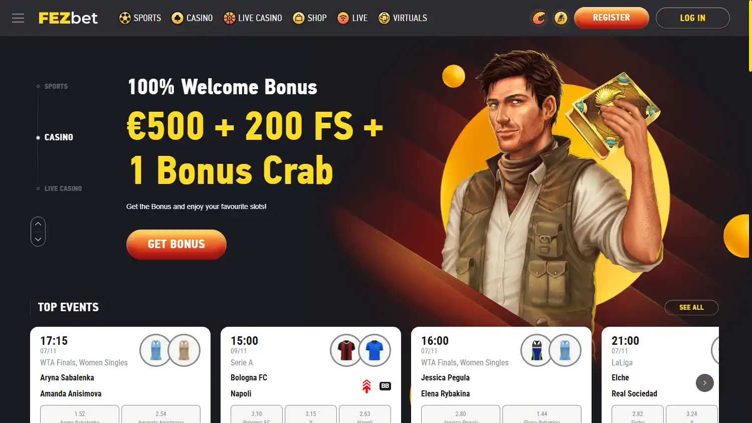 FEZbet Casino screenshot 2