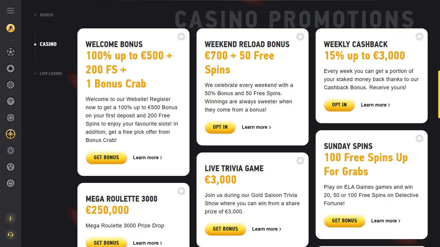 FEZbet Casino screenshot 4