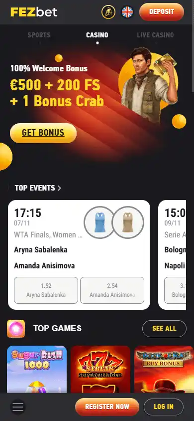 FEZbet Casino screenshot 5