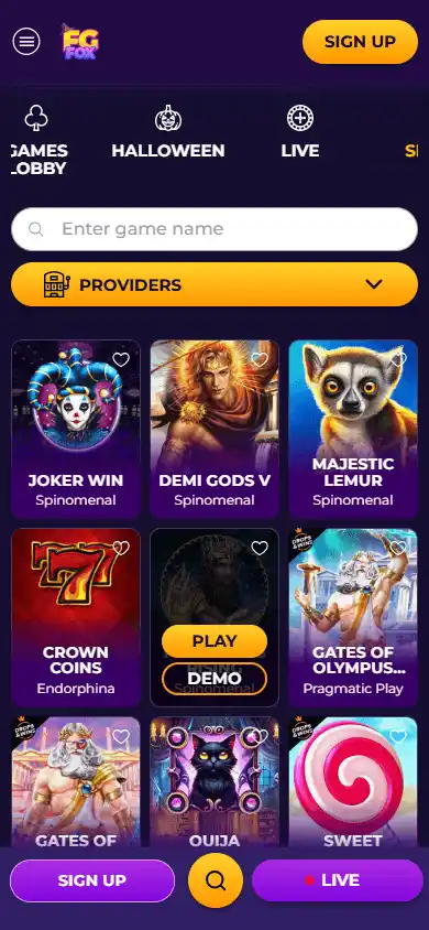 FgFox Casino screenshot 5
