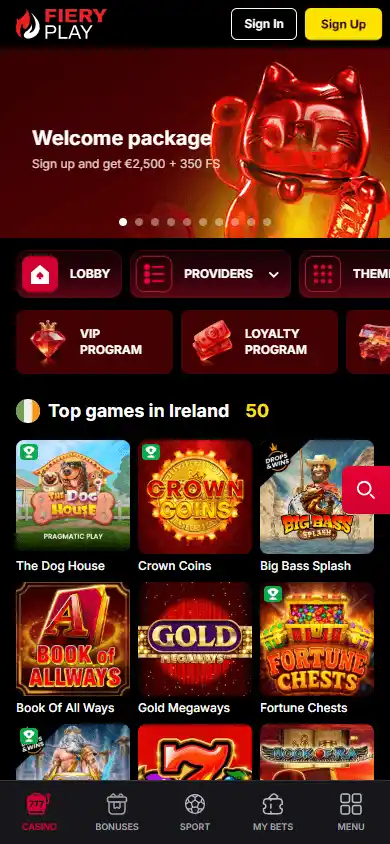 Fiery Play Casino screenshot 3