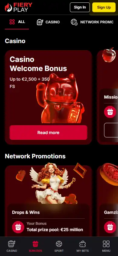 Fiery Play Casino screenshot 4