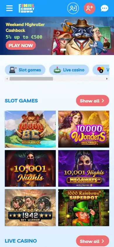 FinalCountdown.io Casino screenshot 4