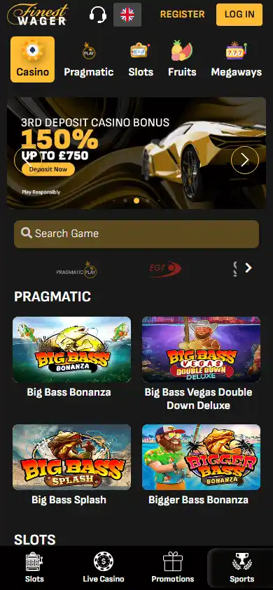 Finestwager Casino screenshot 3