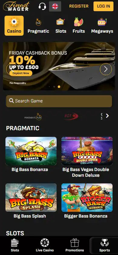 Finestwager Casino screenshot 4