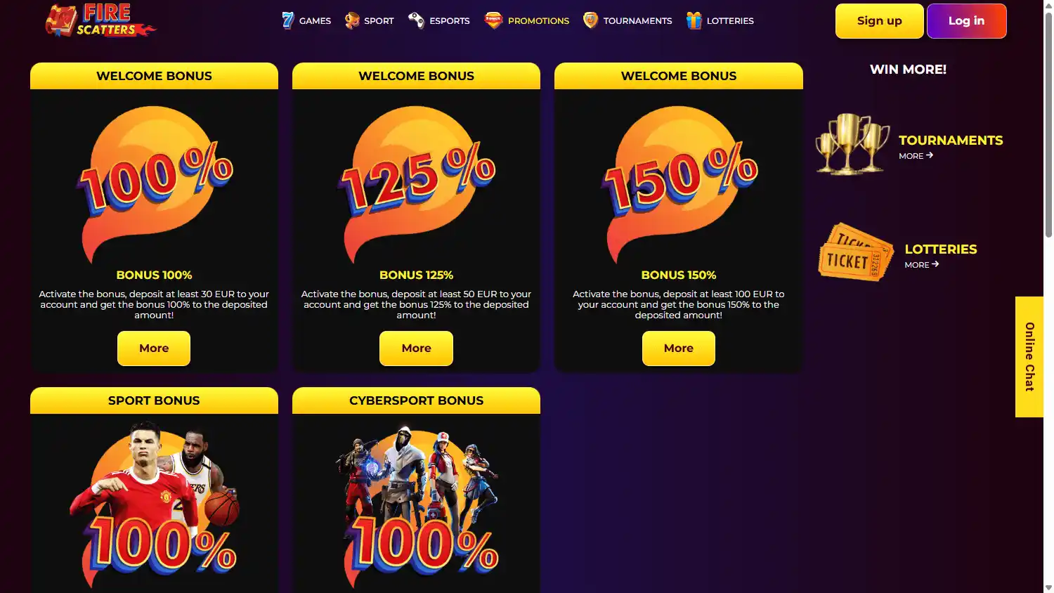 Fire Scatters Casino screenshot 3