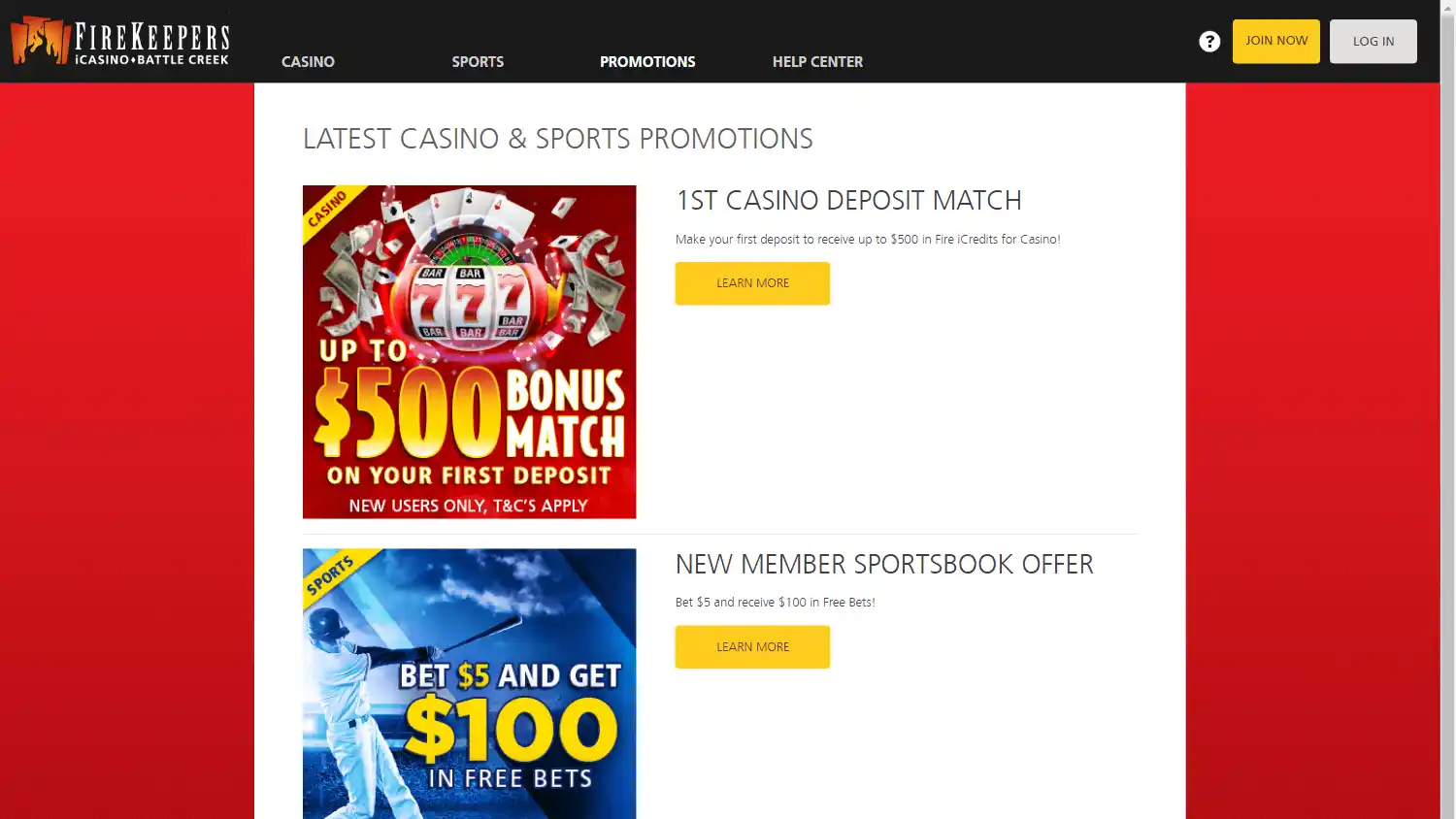 FireKeepers Casino screenshot 2