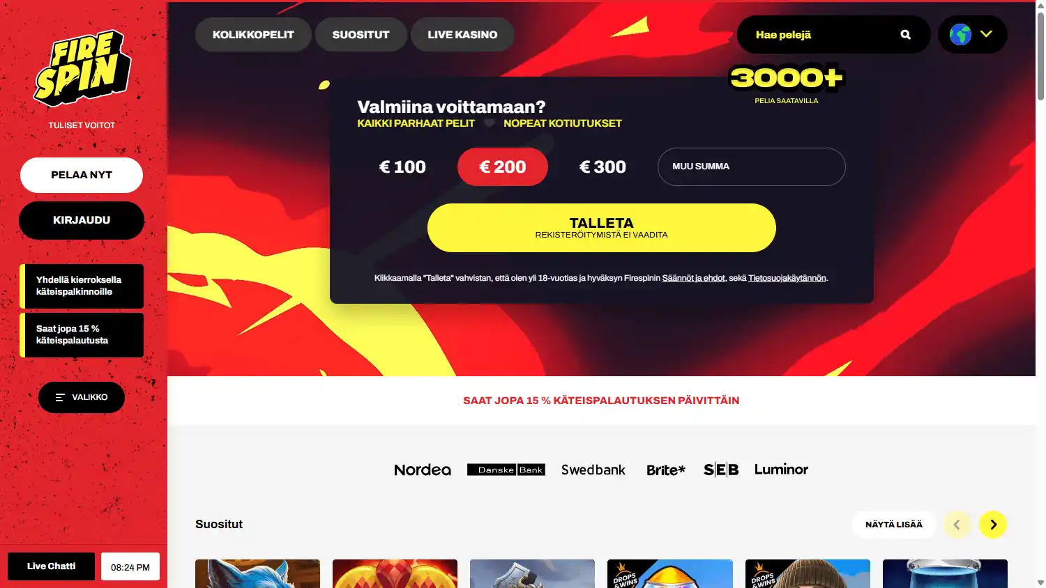 Firespin Casino screenshot 1