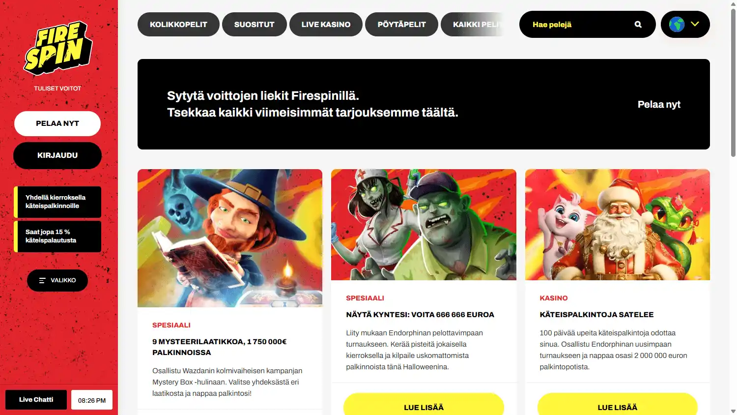 Firespin Casino screenshot 3