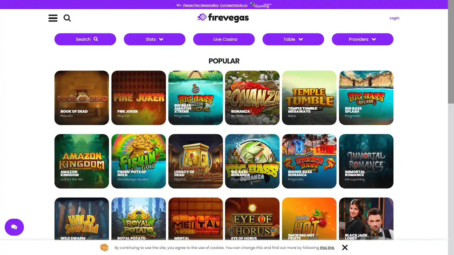 Firevegas Casino screenshot 2