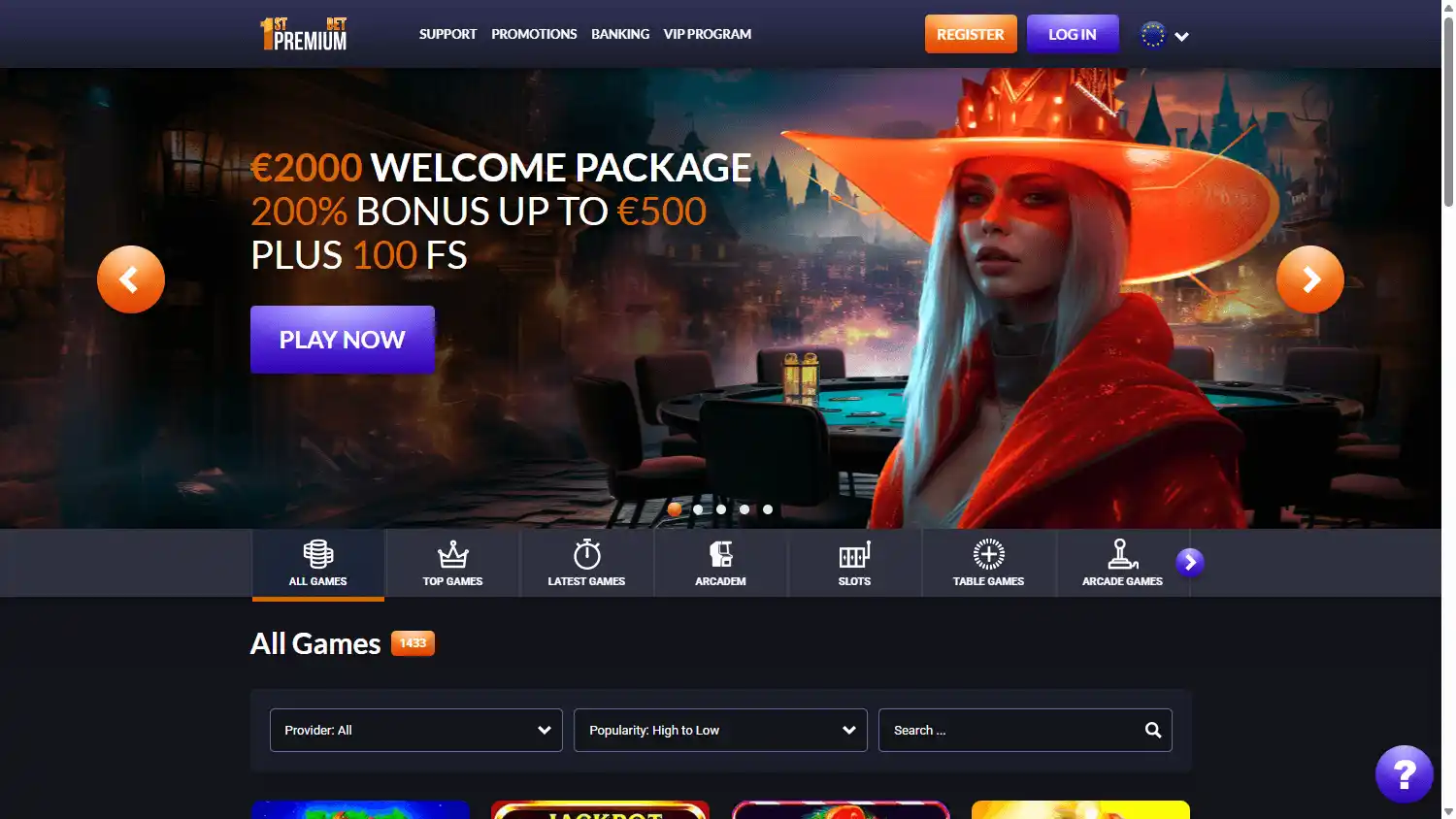 First Premium Bet Casino screenshot 1