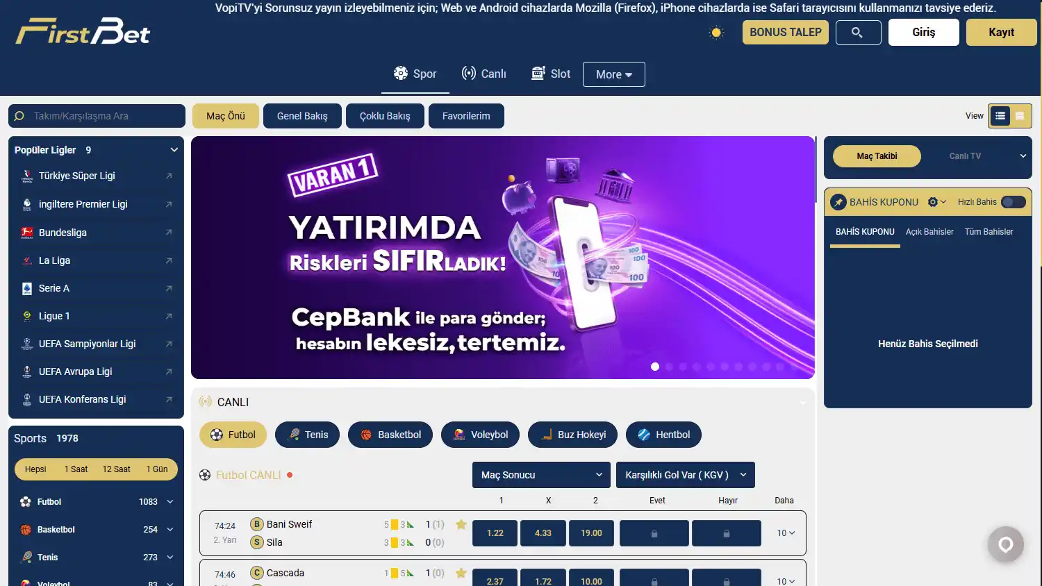 FirstBet Casino screenshot 1
