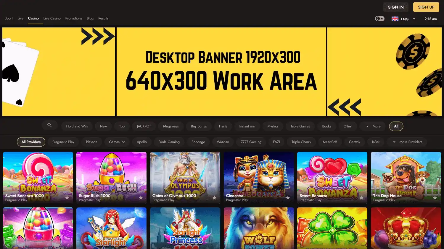 Firstbet24 Casino screenshot 1