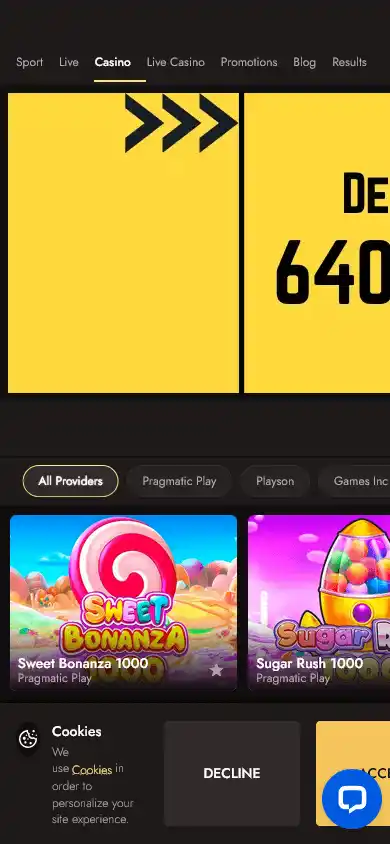 Firstbet24 Casino screenshot 3