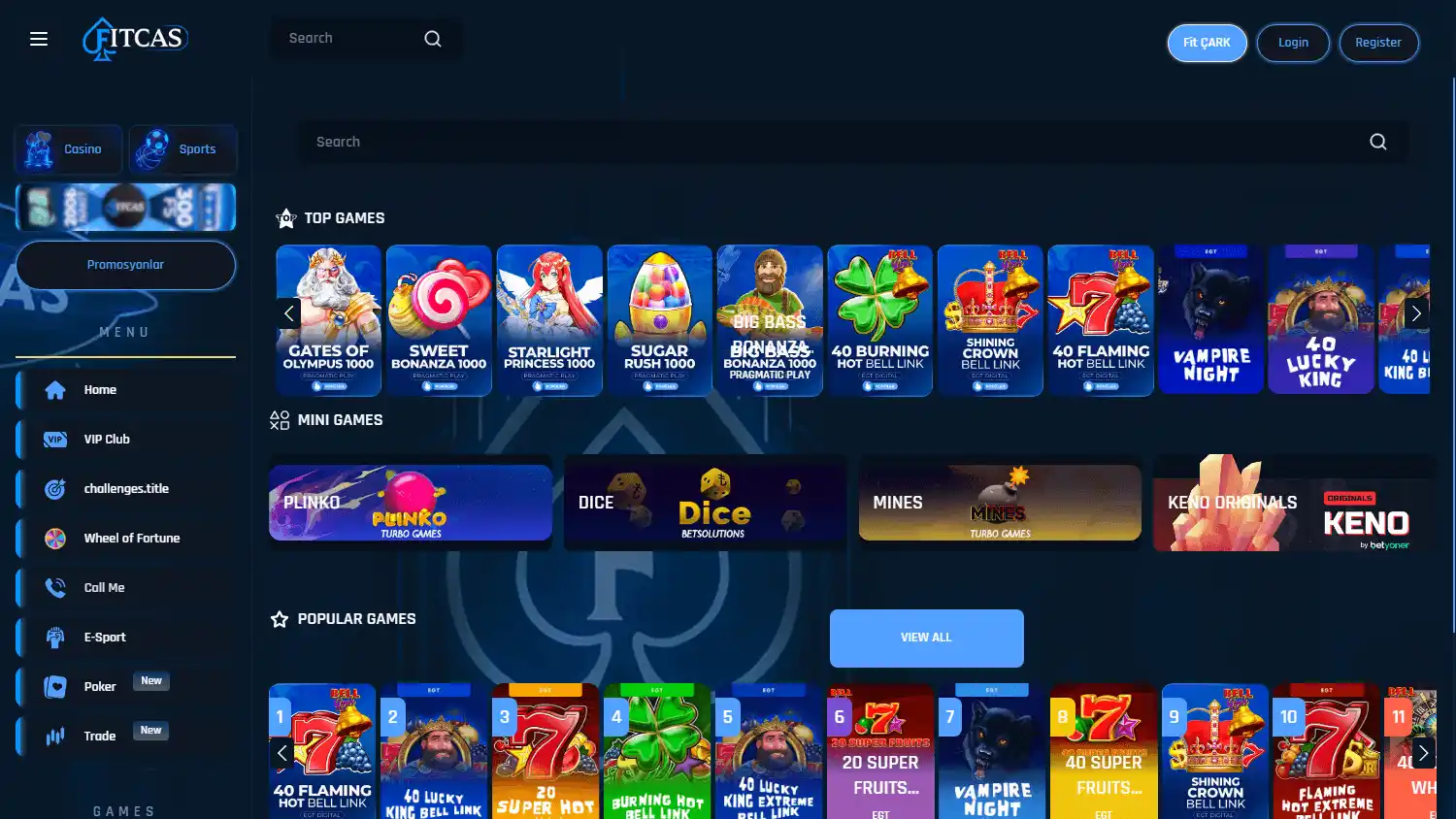 Fitcas Casino screenshot 2