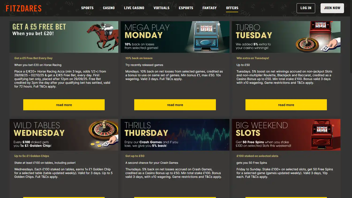 Fitzdares Casino screenshot 3