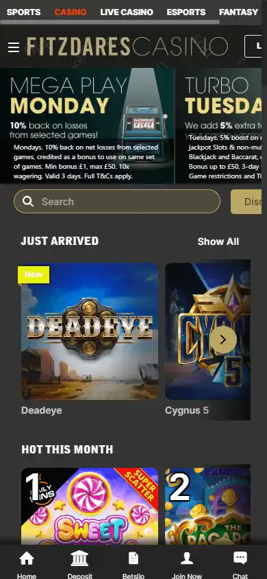 Fitzdares Casino screenshot 5