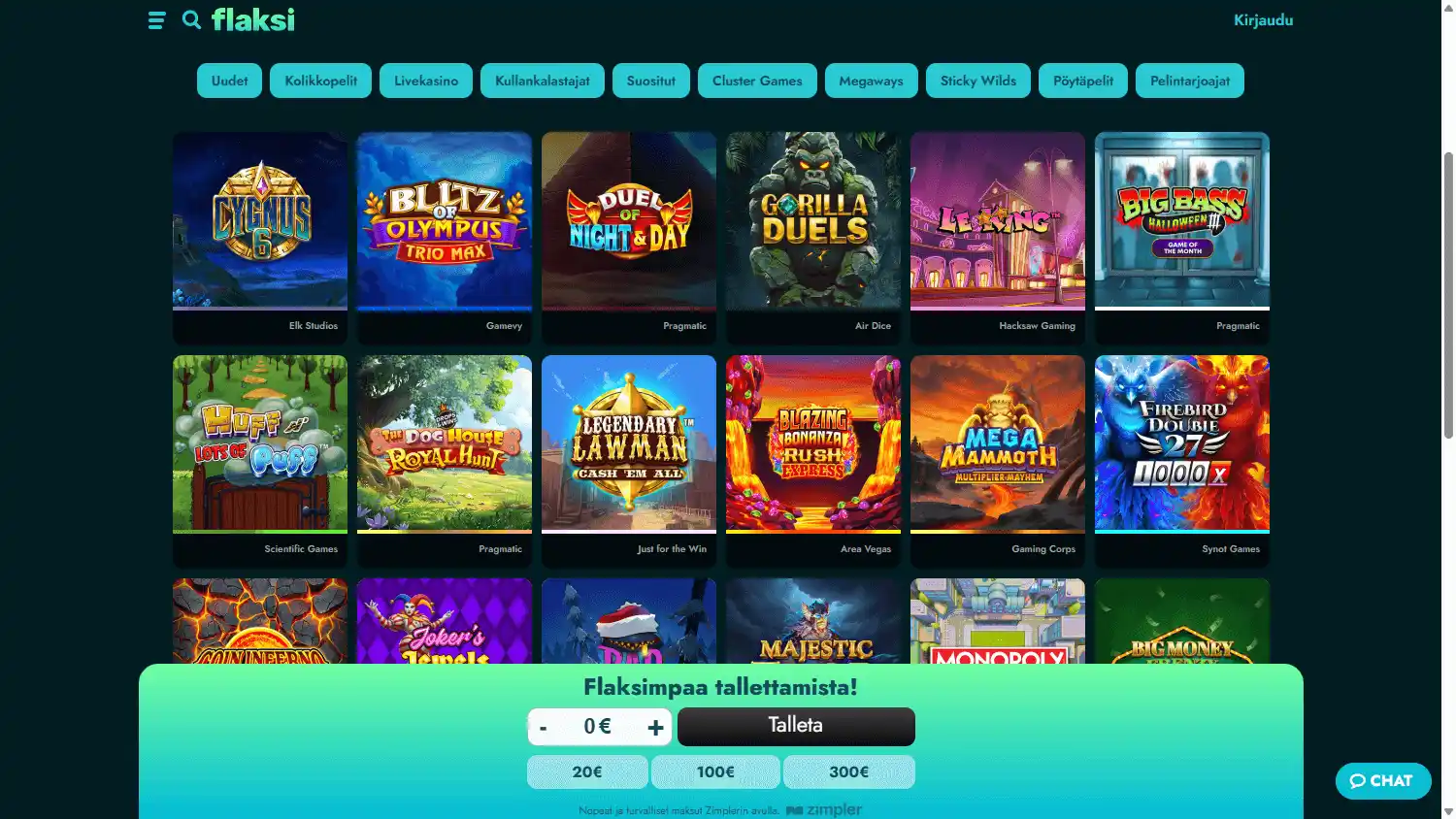 Flaksi Casino screenshot 2