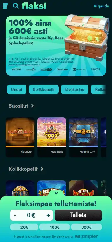 Flaksi Casino screenshot 3