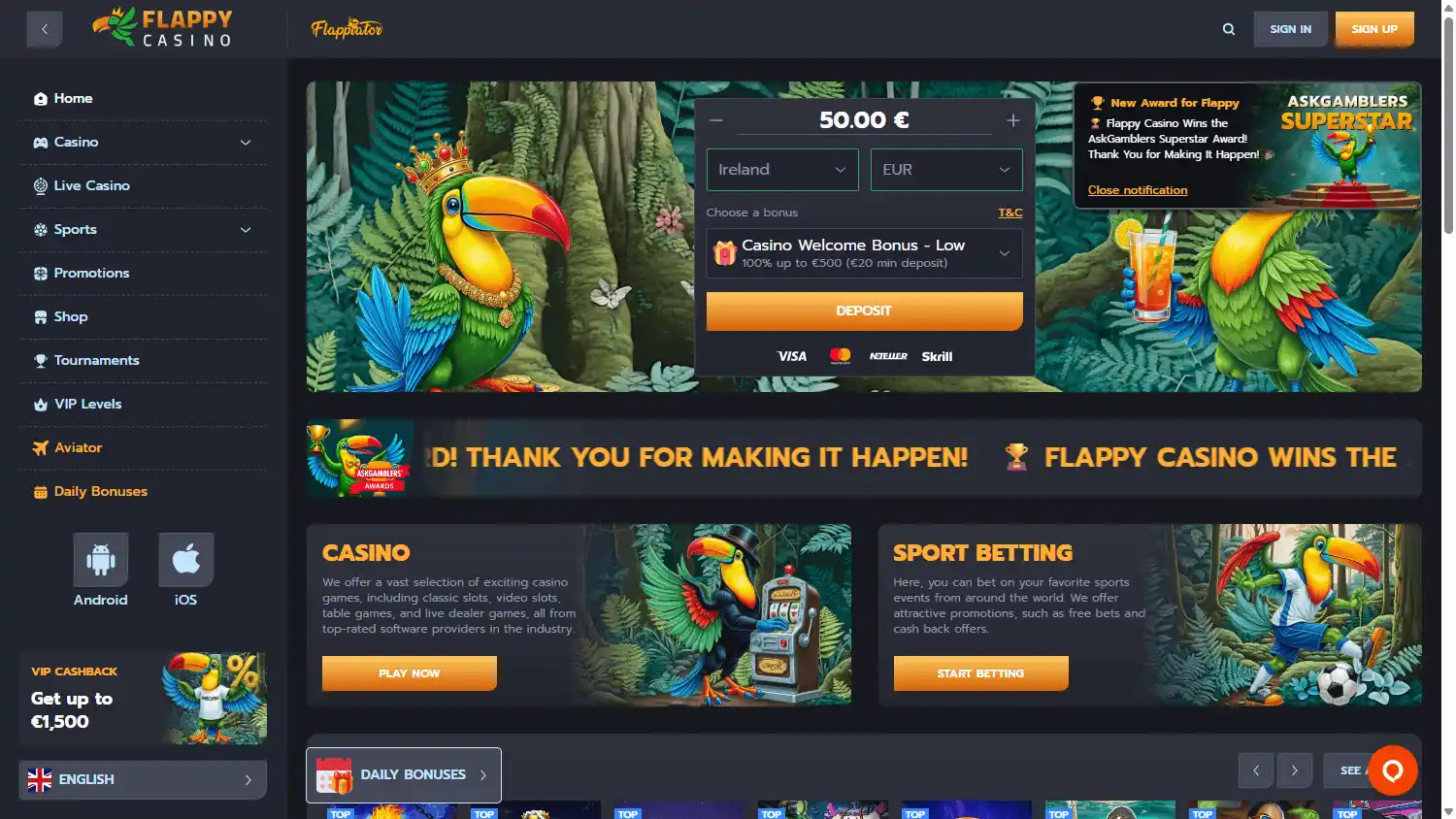 Flappy Casino screenshot 1