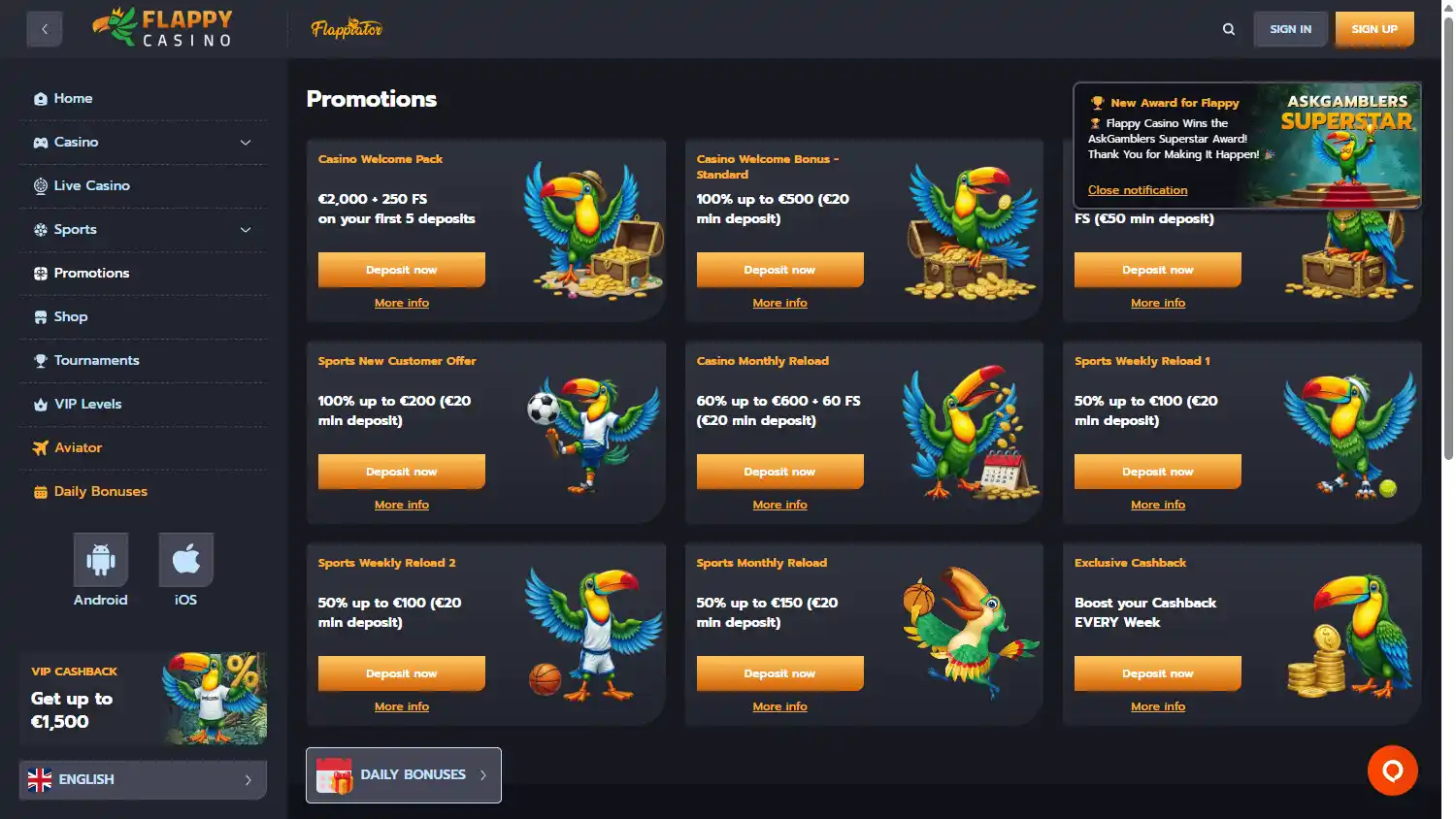 Flappy Casino screenshot 3