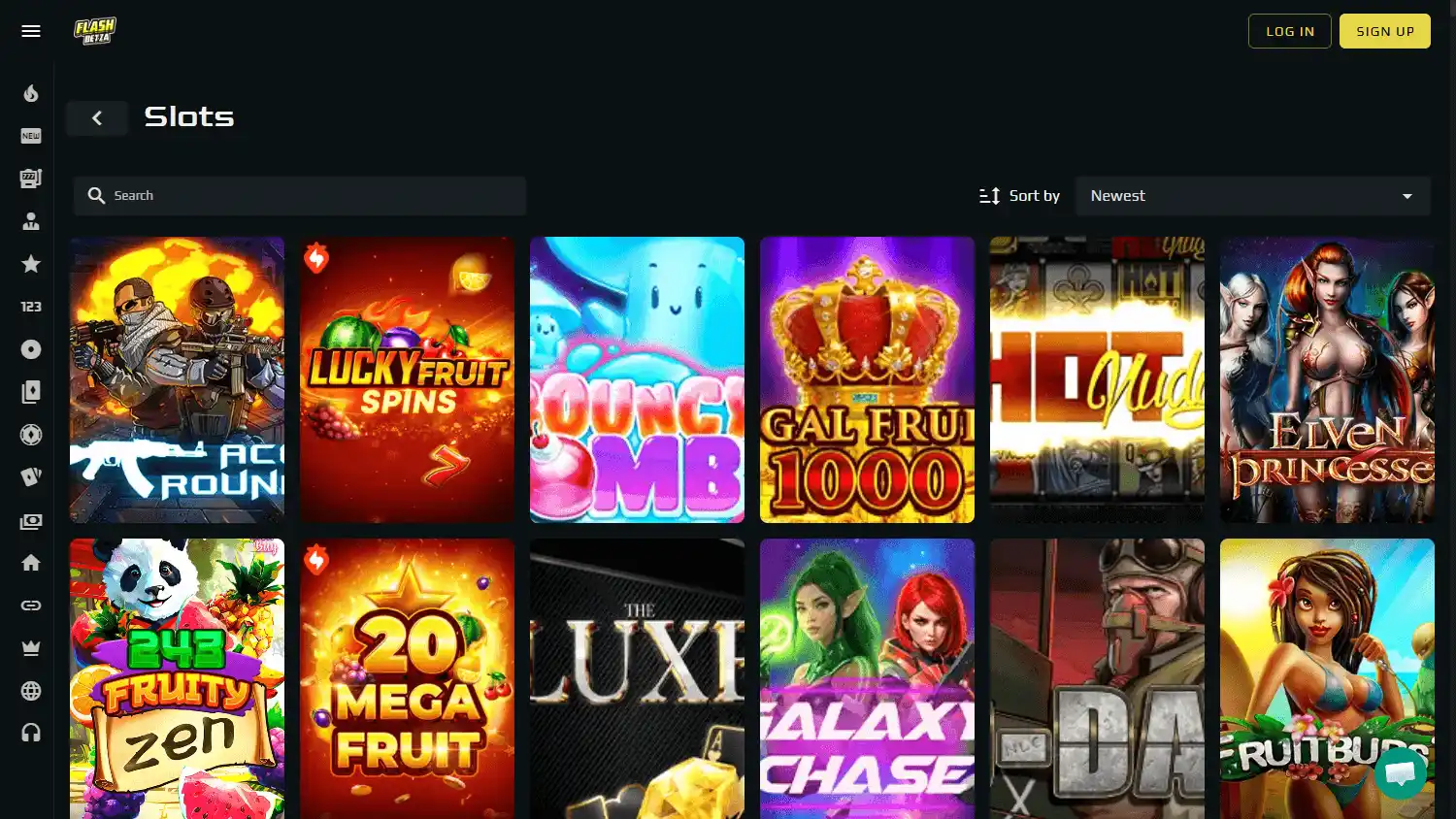 FlashBetza Casino screenshot 2