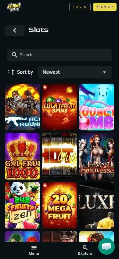 FlashBetza Casino screenshot 4