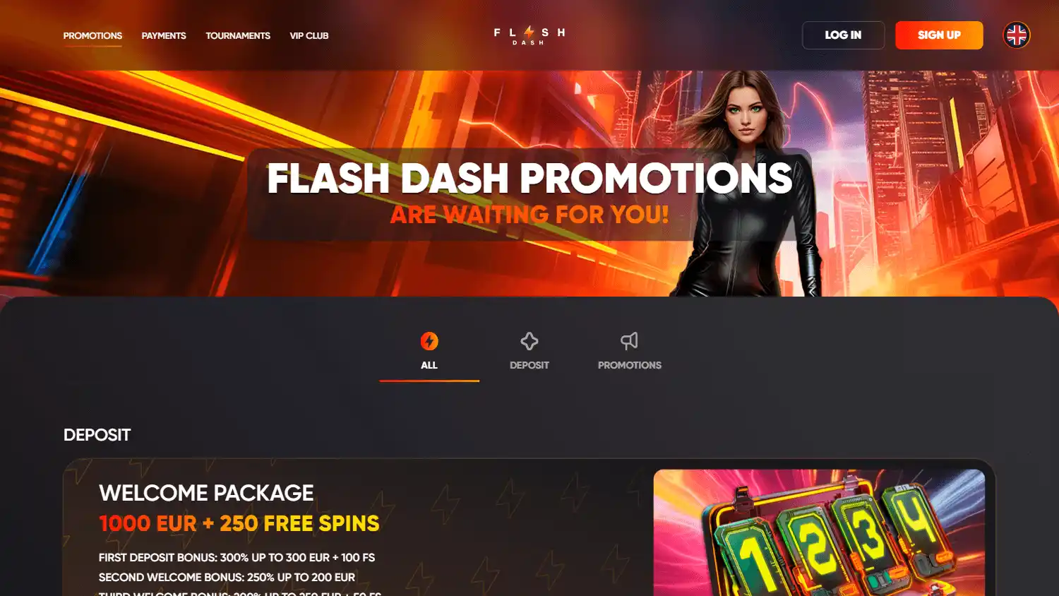 FlashDash Casino screenshot 2