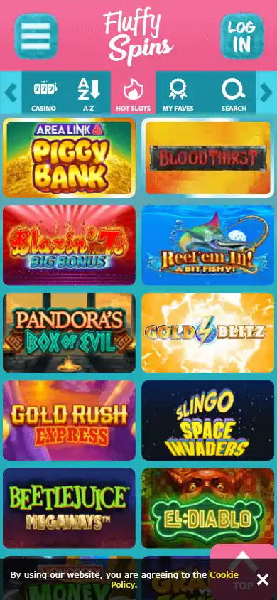 Fluffy Spins Casino screenshot 5