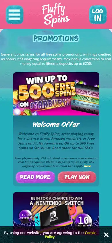 Fluffy Spins Casino screenshot 6