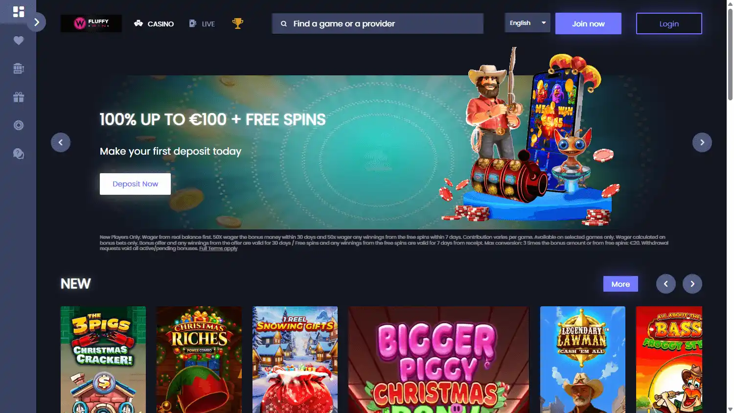 FluffyWin Casino screenshot 1