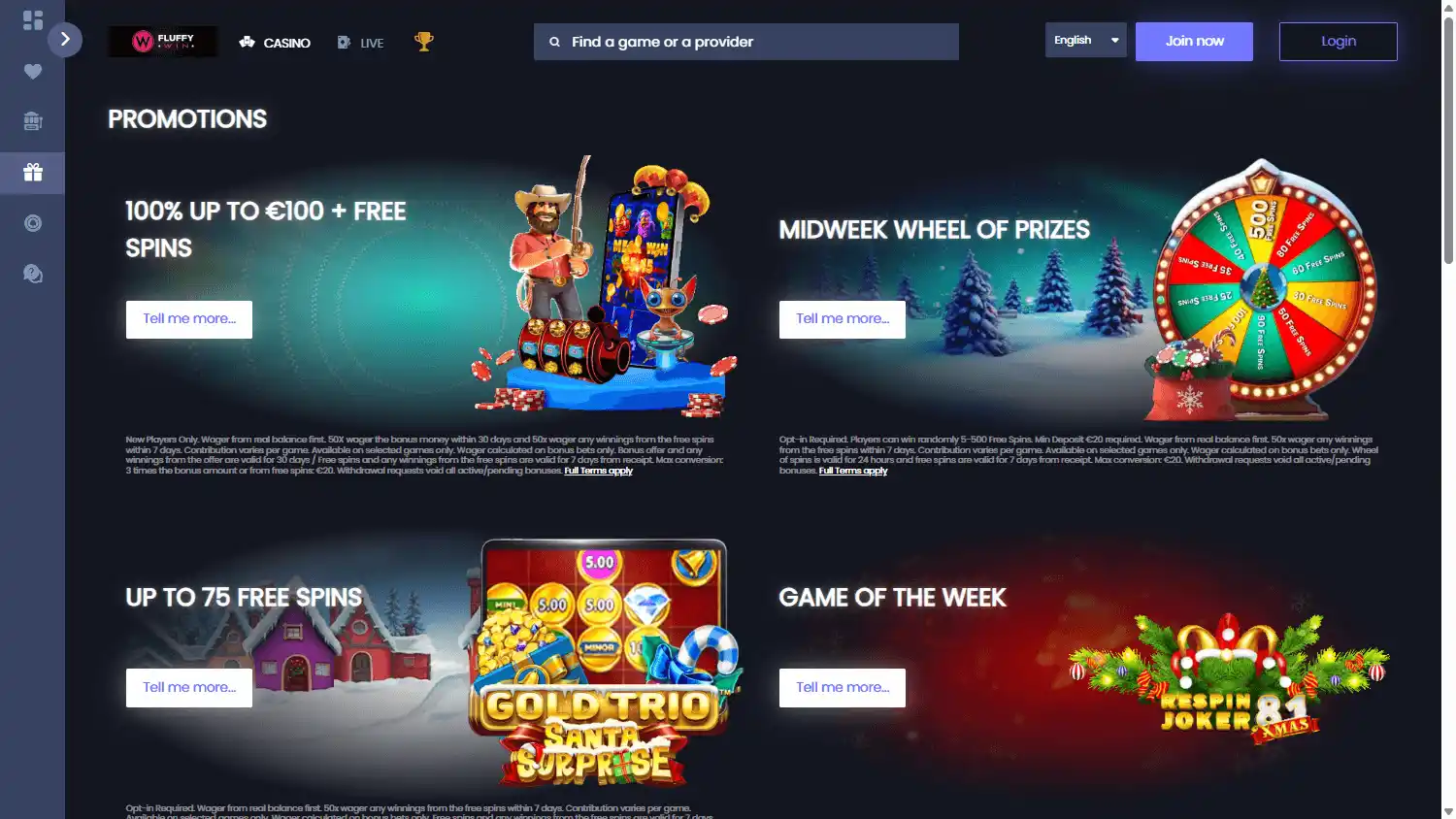 FluffyWin Casino screenshot 3