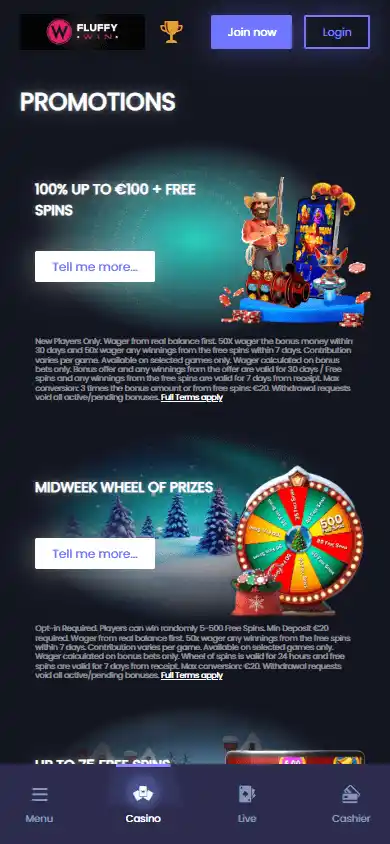 FluffyWin Casino screenshot 6