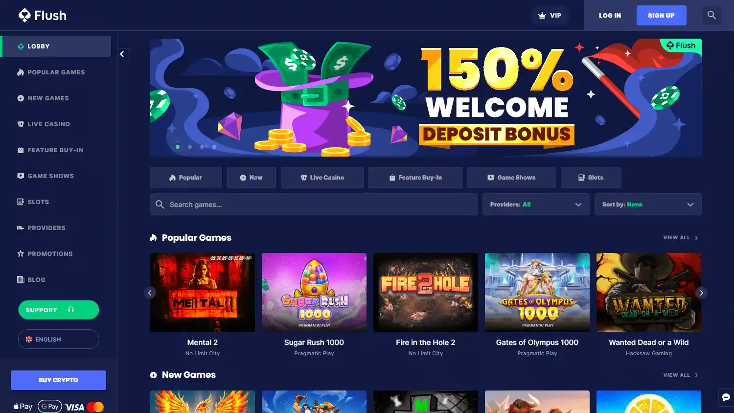 Flush Casino screenshot 1