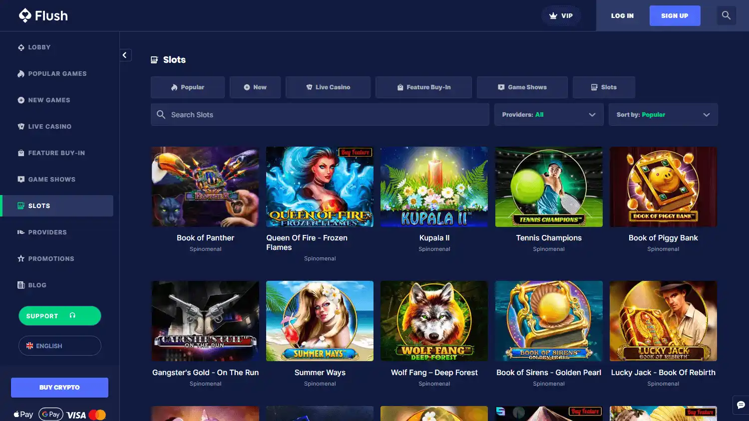 Flush Casino screenshot 2