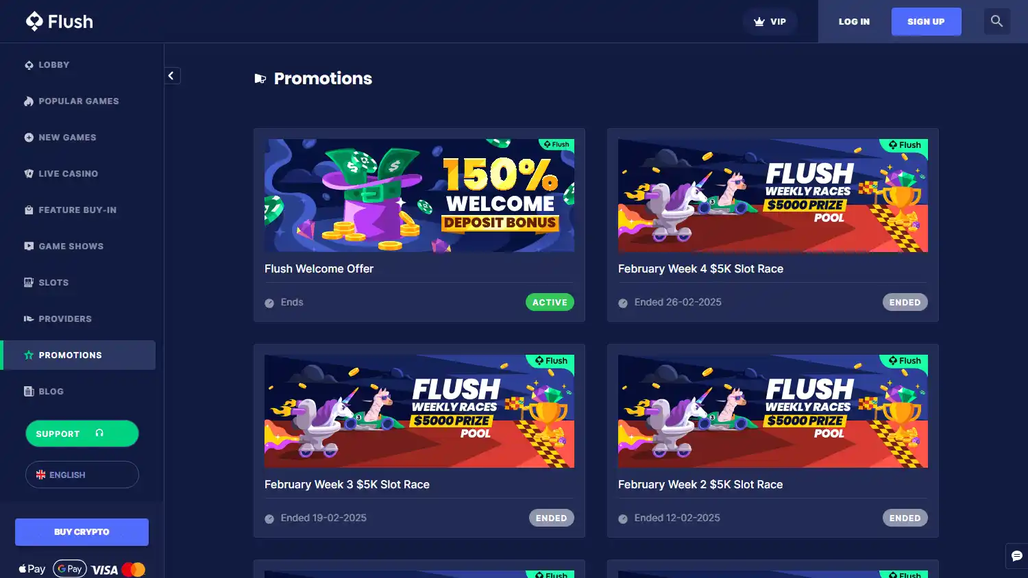 Flush Casino screenshot 3