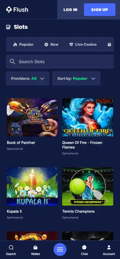 Flush Casino screenshot 5