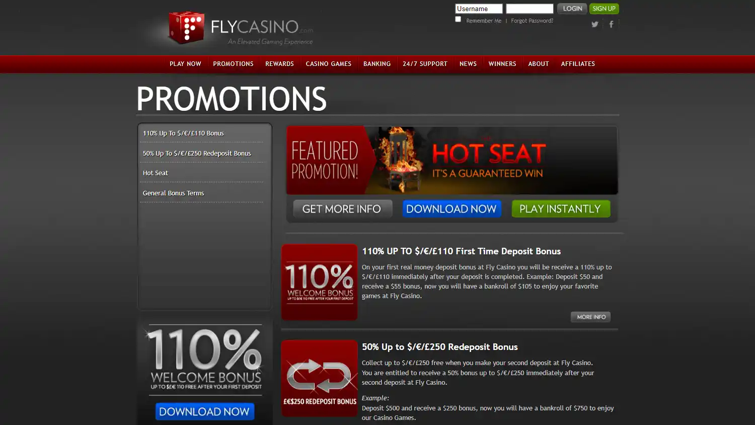 Fly Casino screenshot 3