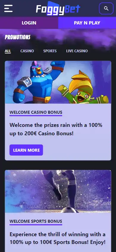 Foggybet Casino screenshot 6