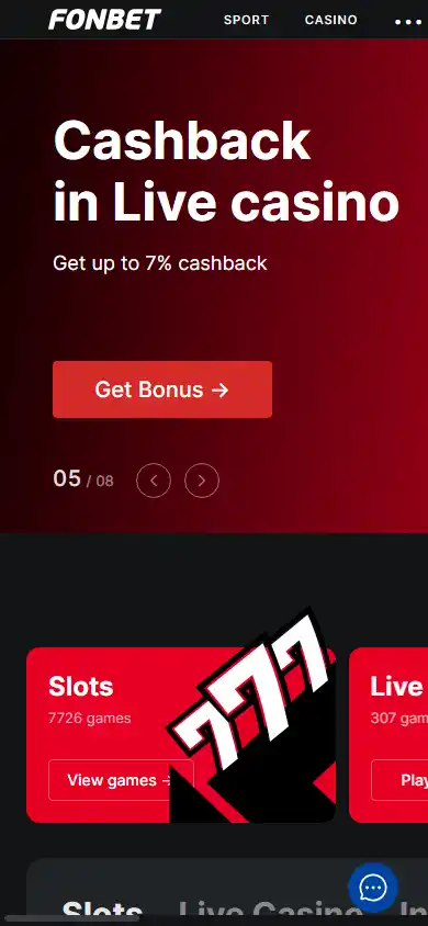 Fonbet Casino screenshot 2