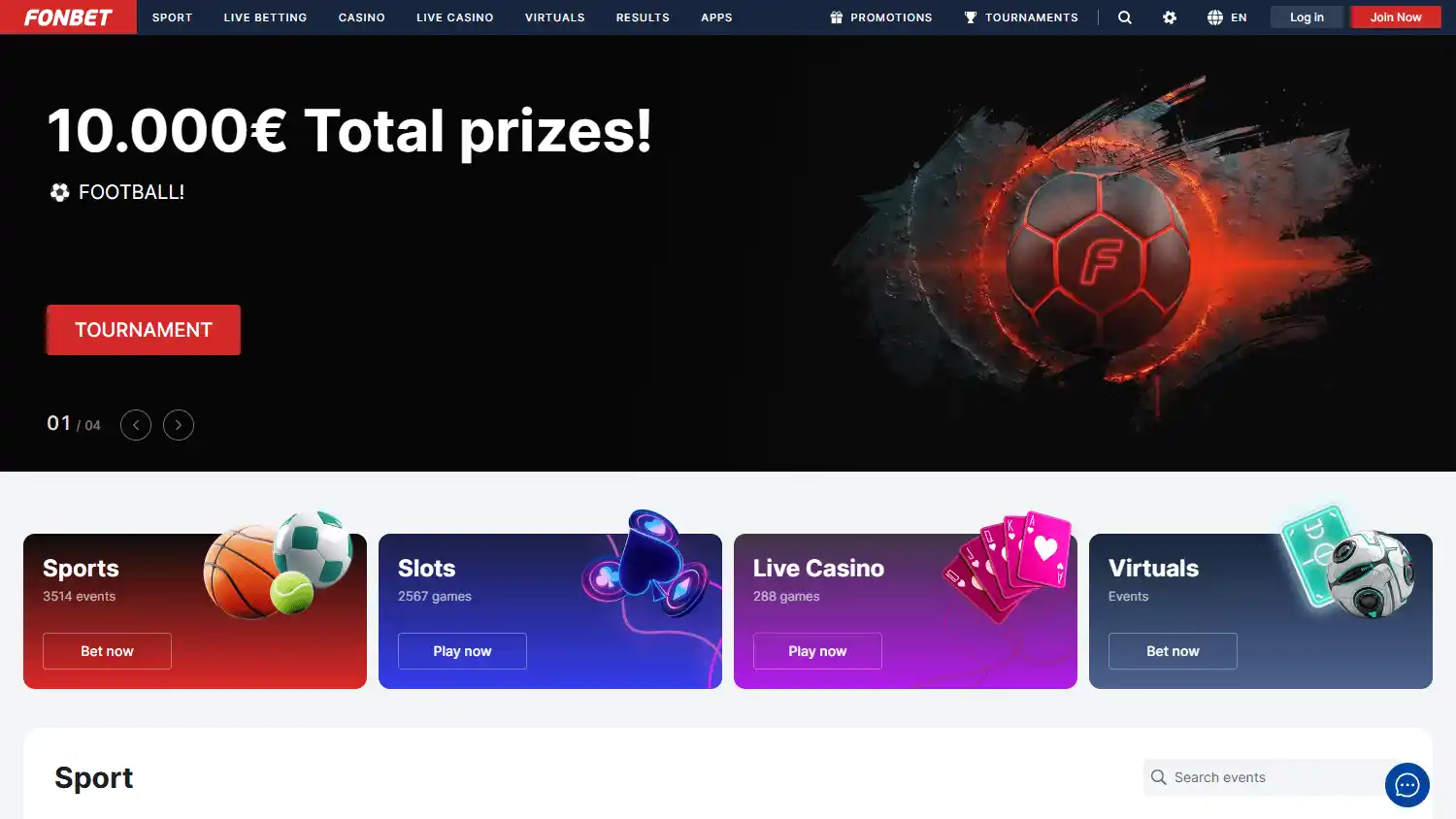 Fonbet Casino screenshot 1